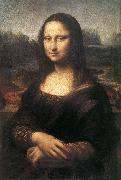 LEONARDO da Vinci Female head (La Scapigliata)  wt oil on canvas